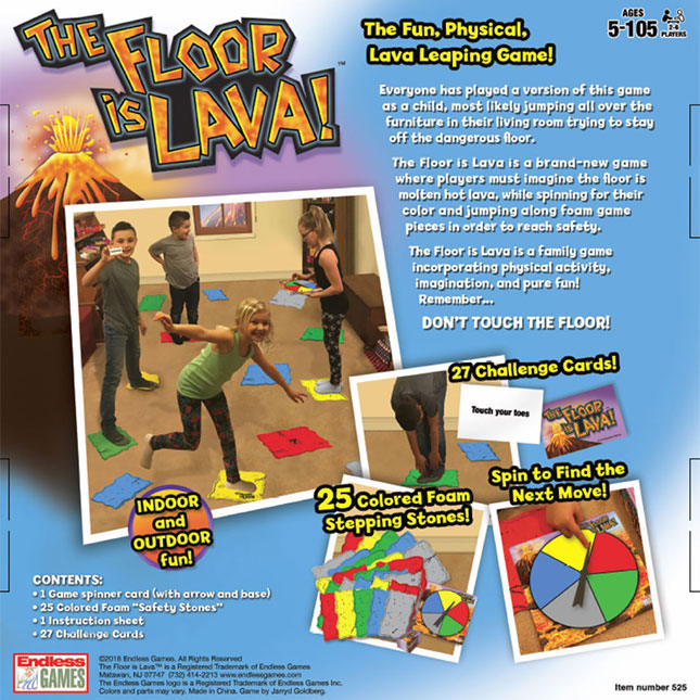 The Floor is Lava Game Innovative Volcano Lava Promotes Physical Activity for Party Birthday and Family Play 