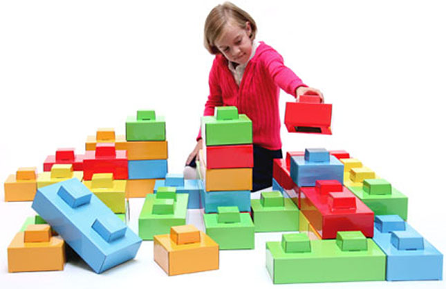 Dado Cardboard Bricks Fat Brain Toys