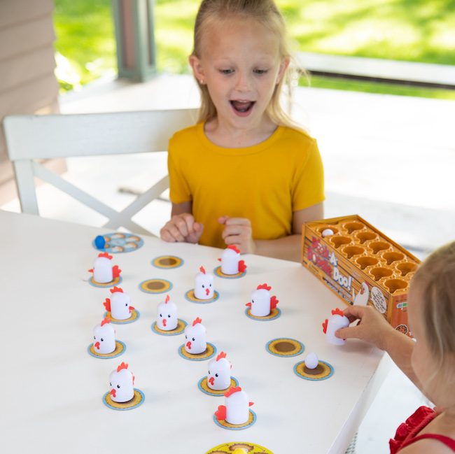 Fat Brain Toys Peek-A-Doodle Doo - Chicken-and-Egg Memory Game for Toddlers  & Kids