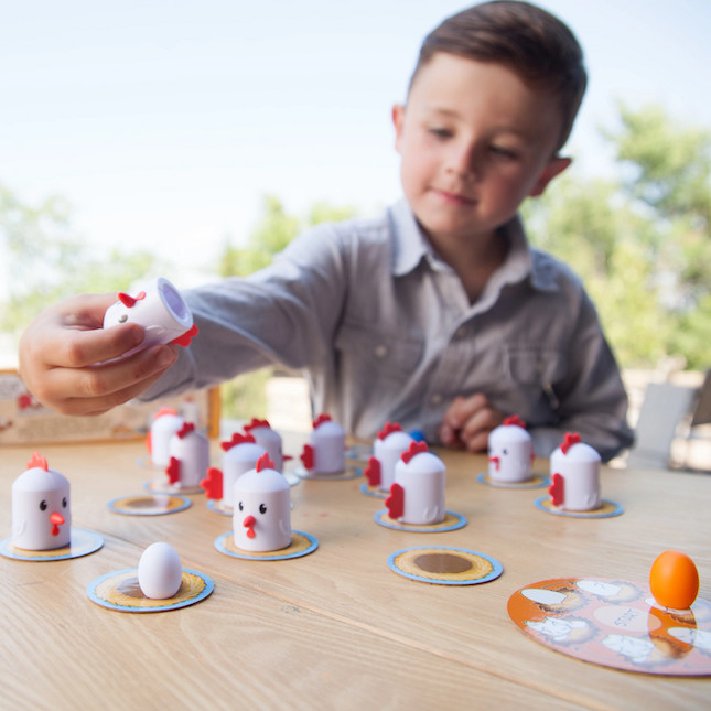 Fat Brain Toys Peek-A-Doodle Doo - Chicken-and-Egg Memory Game for Toddlers  & Kids