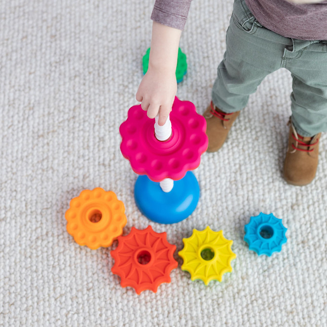 Spinning stacking toy on sale