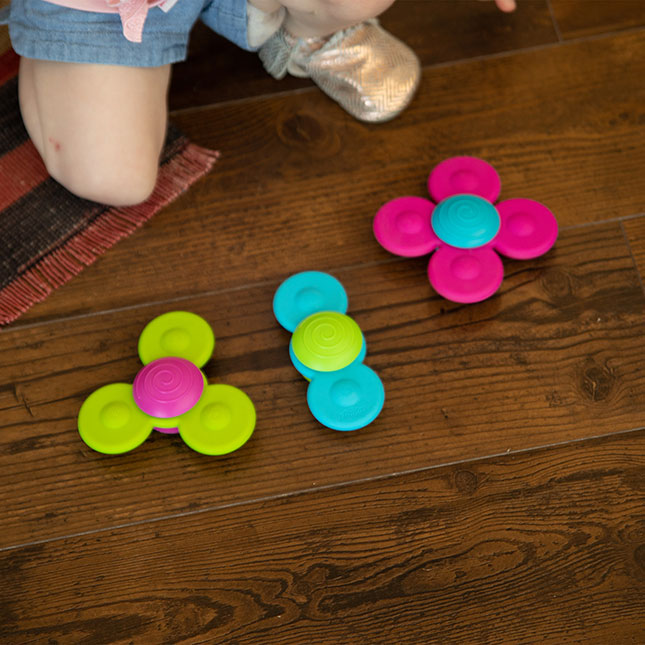 Whirly Squigz, Spinners para Bebes y Niños - Tienda Eco Bebé