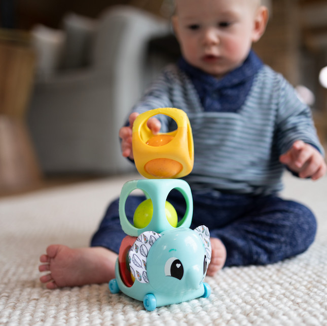 Lamaze Stack Rattle & Roll Blocks - Best For Ages 1 To 2