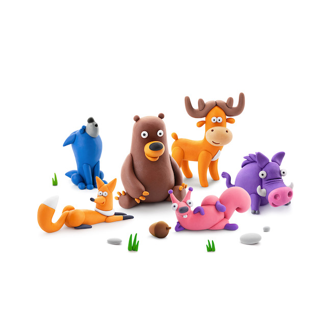 Hey Clay Air Drying Clay Set - Squirrel
