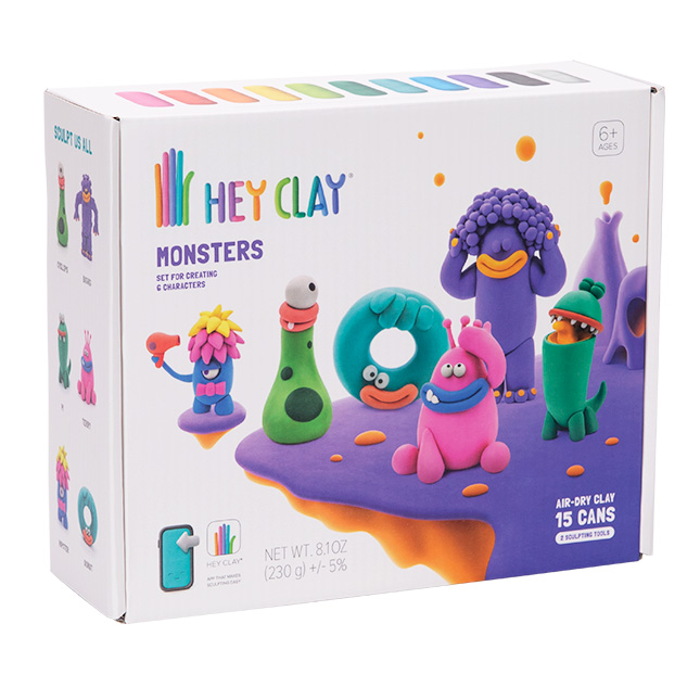 Modeling Clay Monsters Company Kids Crafts | Art Kits for Kids | Craft Kits  | Craft Set with Modeling Clay Tools | Gift Set for Kids Learning