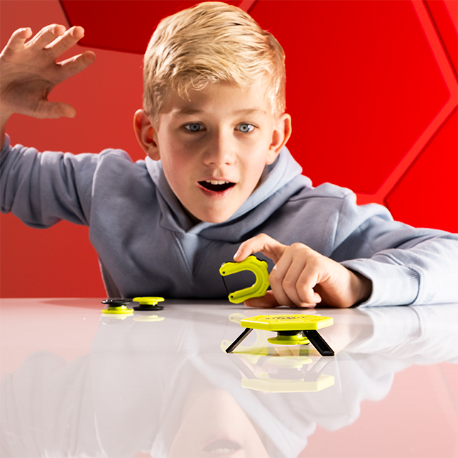 Magshuto Magkit D'entraînement Avec Lanceur Et Mag Pods - Jeu Magnétique Défis Points - à Partir De 8 Ans - Couleur Orange