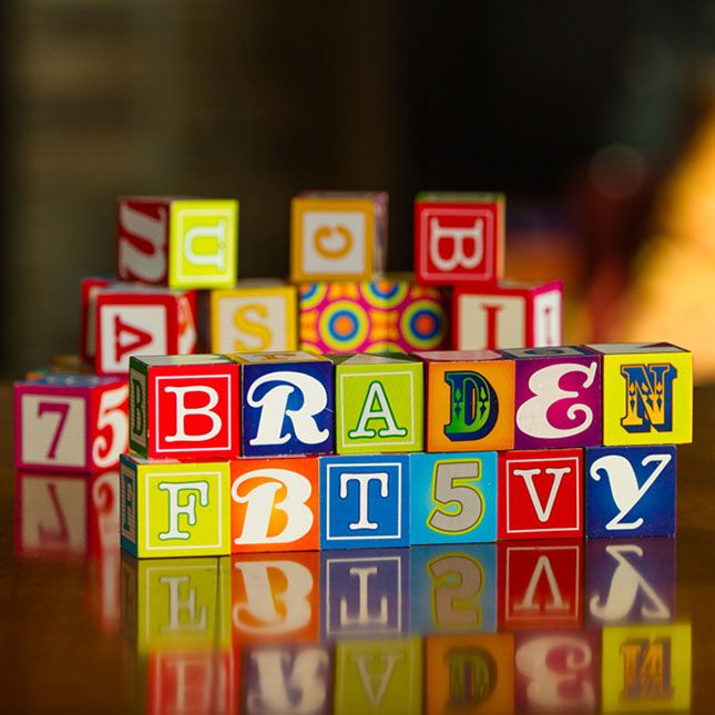 Personalized Name Blocks Fat Brain Toys