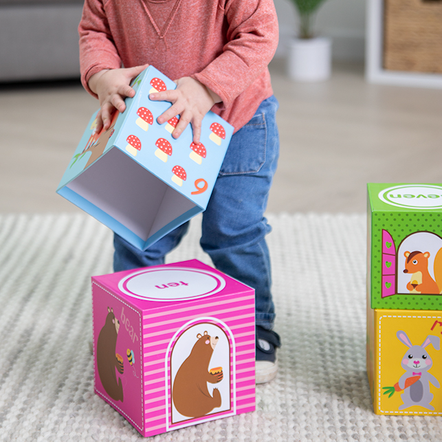 Custom Print Kids Child Educational Learning Nest and Stack Blocks Set  Cardboard Stacking Cubes Box Toy - China Cardboard Stacking Cubes,  Cardboard Stacking Blocks