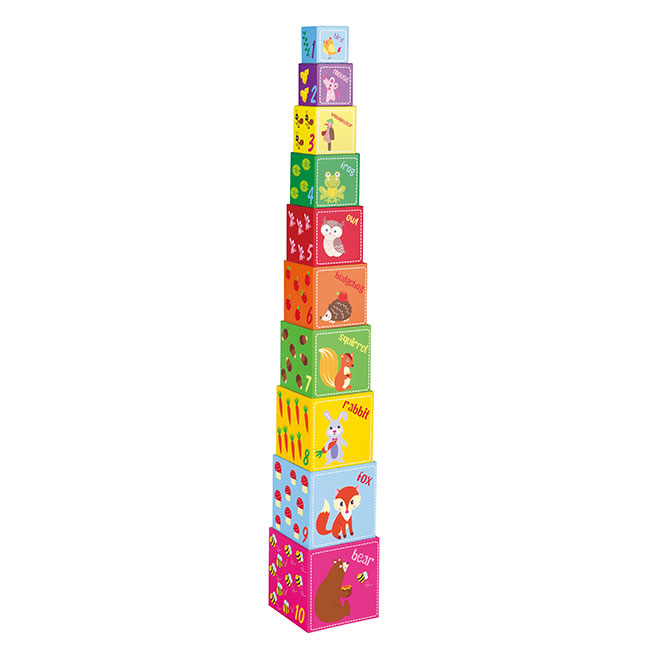 Woodland Friends Stacking Cubes Best Baby Toys & Gifts for Babies