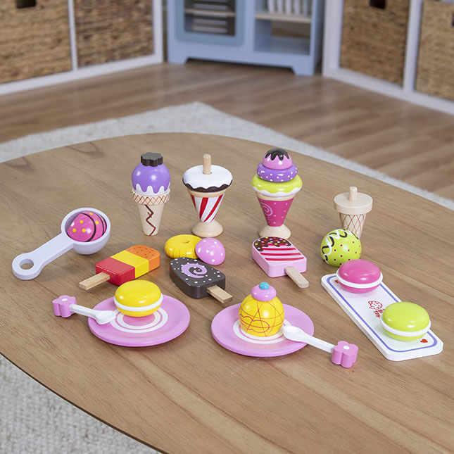 Ice Cream Dessert Shop Food Toy Pretend Toy Role Play Set Xmas Gift 