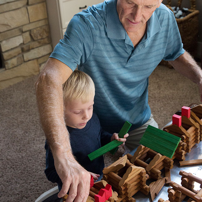 Timber Log Builders - 450 Piece Set - - Fat Brain Toys