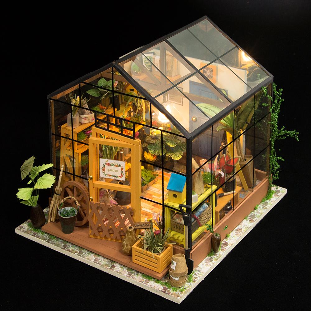 Miniature greenhouse model kit new arrivals