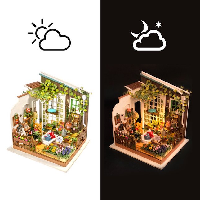 DIY Miniature Model Kit: Harper's Library - - Fat Brain Toys