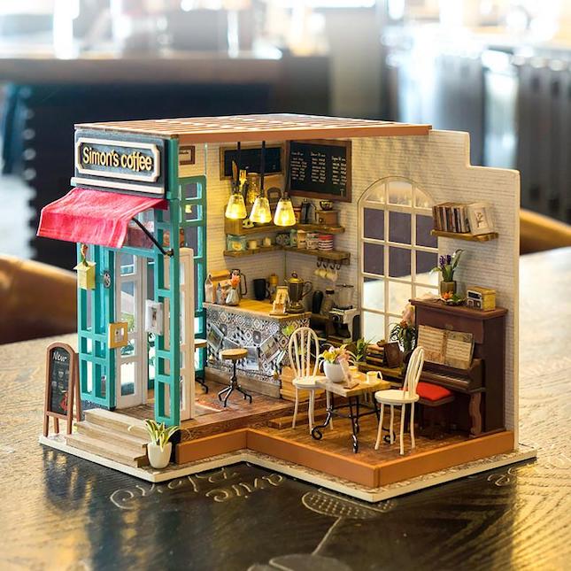 Moc Retro Coffee Machine City Mini Bricks Model Kids Toys