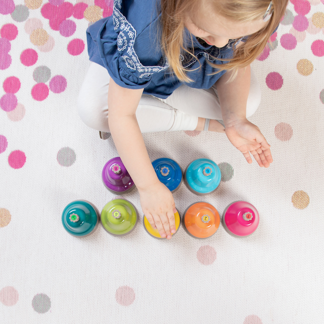 Rainbow Music Desk Bells Best Music for Ages 3 to 7 Fat Brain Toys