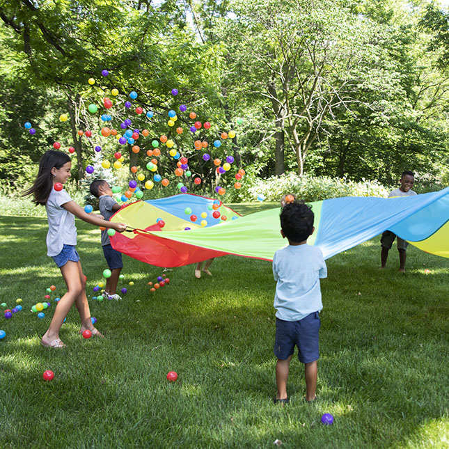 Up We Go! Giant Parachute and Ball Combo Pack - - Fat Brain Toys