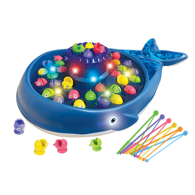 Fishing Game,Fish Game Toy Fishing Toys,Fishing Fun For Kids,Montessori Fishing  Toy For Toddler, Learning Toys For 2 3 Year Old Girl Boy Kids,24 Fish, 5  Poles, 