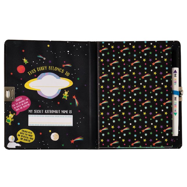 Space Top Secret Lockable Diary Fat Brain Toys