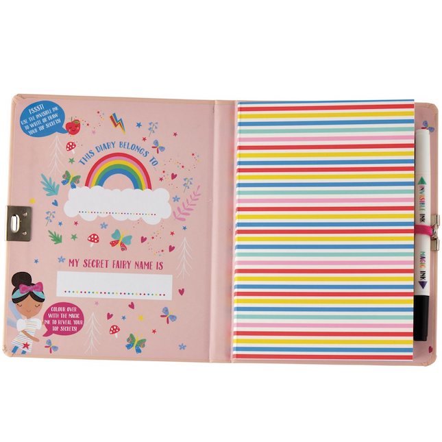 Rainbow Fairy Top Secret Lockable Diary Fat Brain Toys