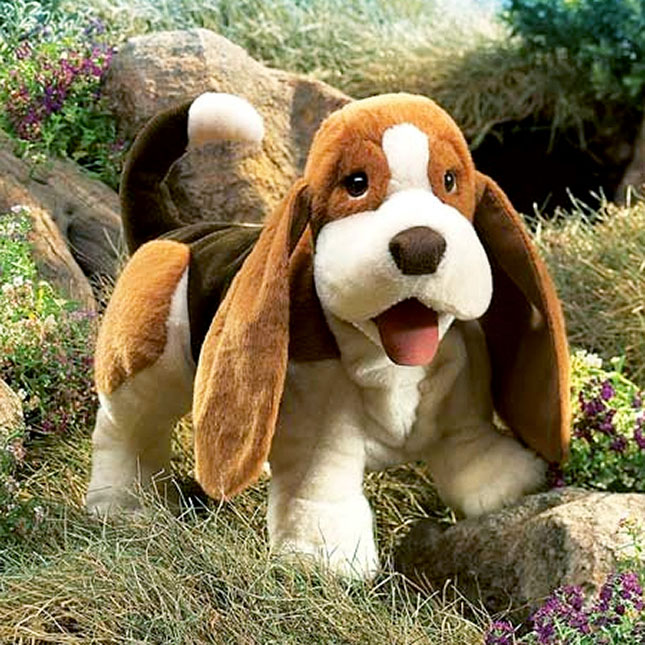 Basset Hound Puppet Fat Brain Toys