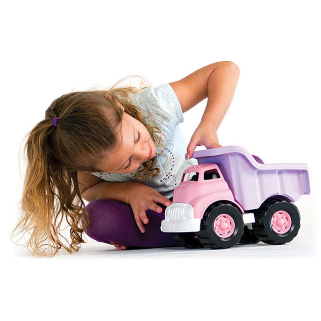 Green Toys Dump Truck Pink Fat Brain Toys
