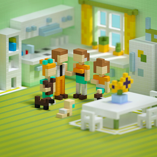 PIXIO Story Series - Happy Family - - Fat Brain Toys