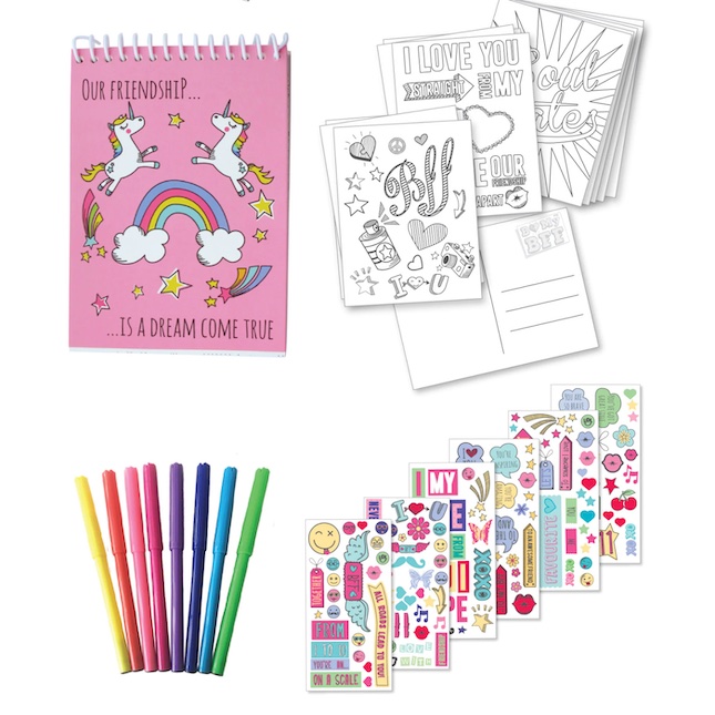 Box candiy totally friends create your own postcards