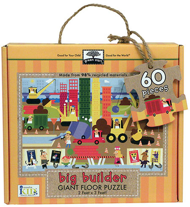Green Start Giant Floor Puzzle Big Builder Fat Brain Toys