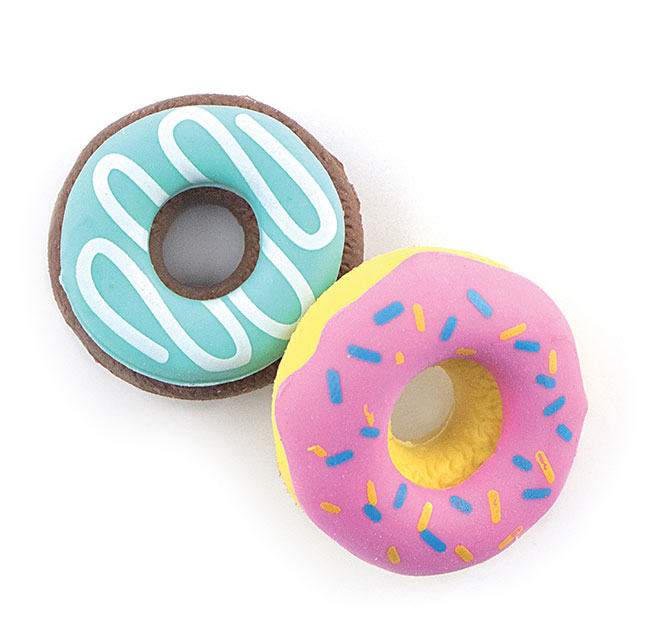 NEW!! 6 Pack Donut Shoppe Scented Erasers