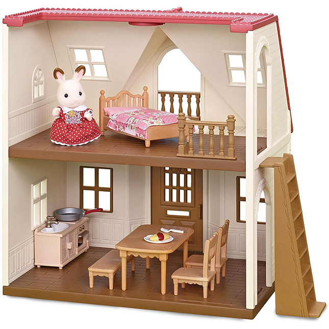 Calico Critters Red Roof Grand Mansion Gift Set Fat Brain Toys