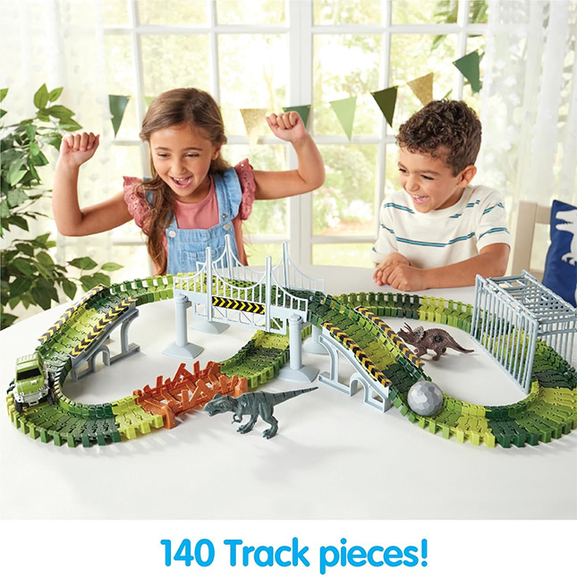 Kidoozie Dino Land Race Track - - Fat Brain Toys