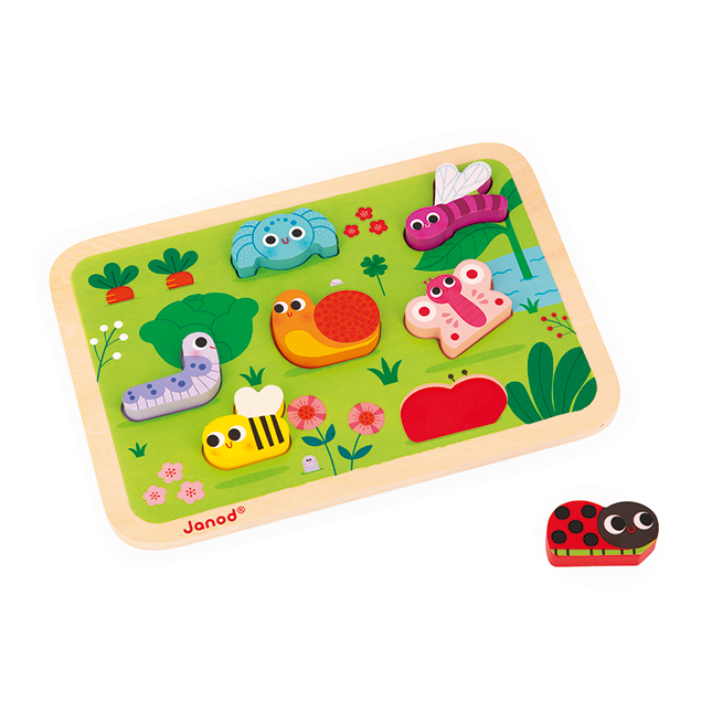 Chon チョン　1st 2nd 3rd 名盤3枚セット　GROW y Chunky Wooden Garden Puzzle - Best Early Learning Toys for Ages 2 to 4