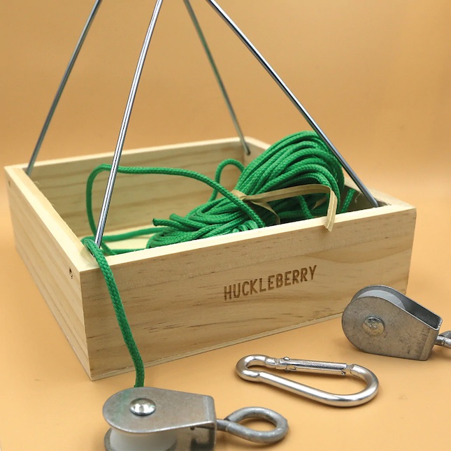 Mini poulie et cable de transport - Mini tyrolienne Huckleberry