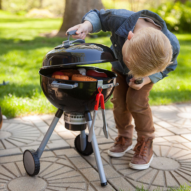 Little weber outlet grill