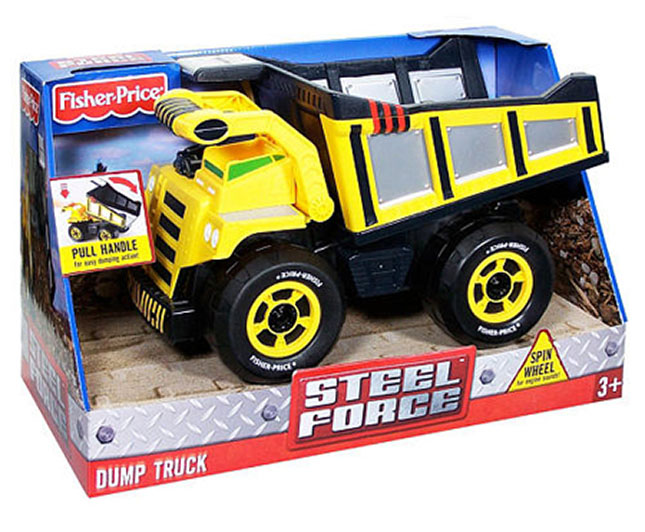 Fisher Price Steel Force Dump Truck Fat Brain Toys