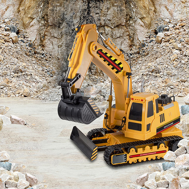 Radio Control Construction with Command Center Mega Excavator