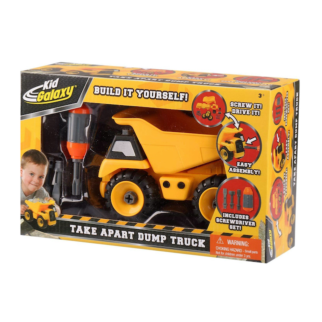 kid galaxy take apart dump truck