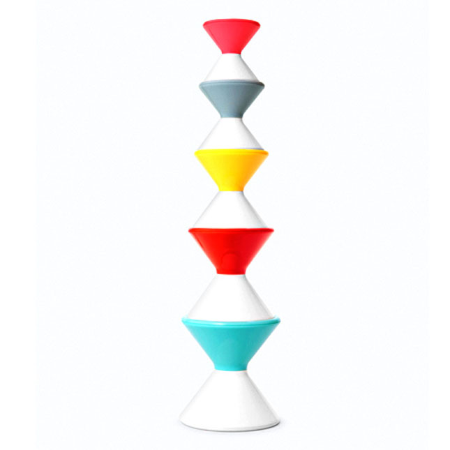 Stack & Roll Cones - - Fat Brain Toys