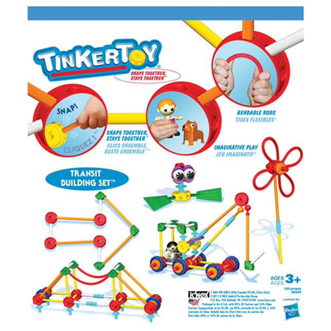 Tinkertoy Transit Building Set - - Fat Brain Toys