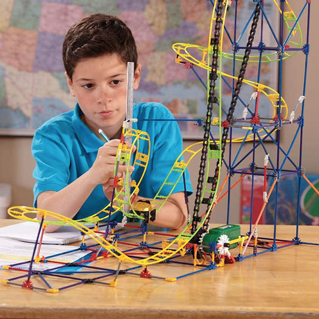 K'NEX STEM Roller Coaster - 546 pc - - Fat Brain Toys