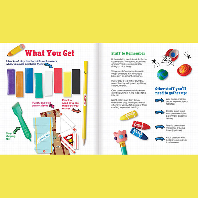 Klutz Make Your Own Mini Erasers - - Fat Brain Toys