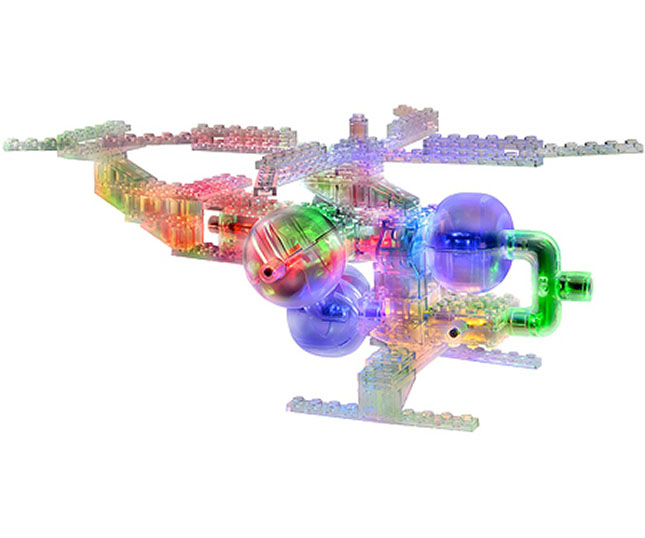 Laser Pegs 8 Models in 1 - Helicopter - - Fat Brain Toys