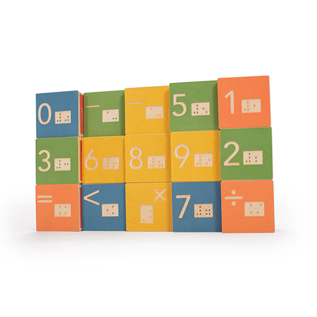 Braille Math Blocks - - Fat Brain Toys