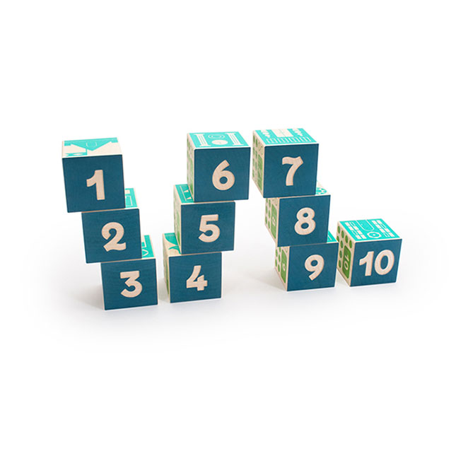 Uncle Goose Count and Stack Blocks - - Fat Brain Toys