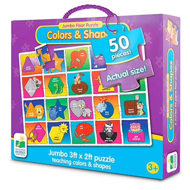 Jumbo Floor Puzzle Colors and Shapes Fat Brain Toys