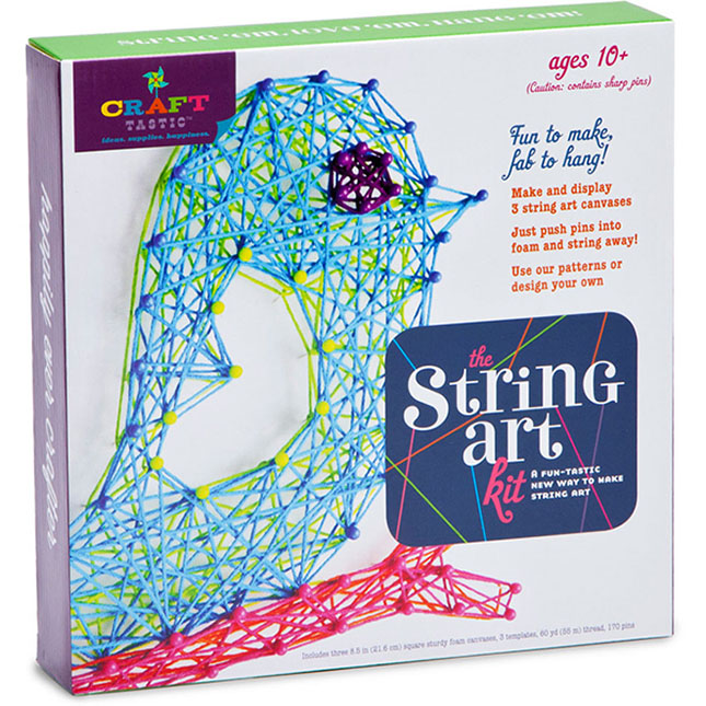 Craft-tastic DIY String Art – Craft Kit for Kids – Everything Included for  3 Fun Arts & Crafts Projects – Owl Series, Large