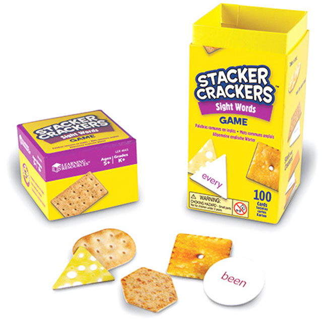 Stacker Crackers Game Sight Words Fat Brain Toys