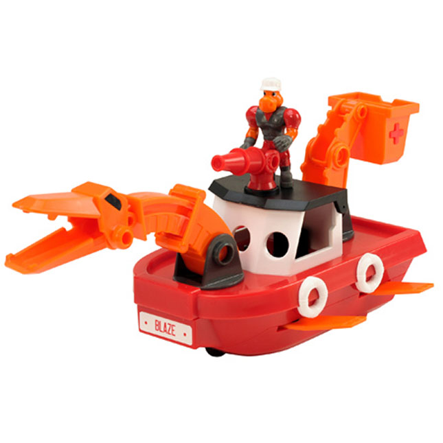 Dino Construction Company Rescue Crew - Blaze the Plesiosaurus Fireboat