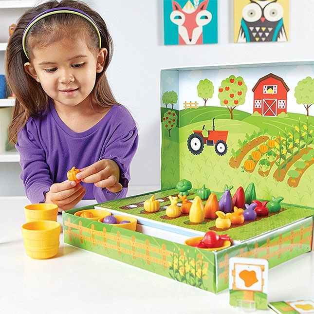 learning resources veggie farm sorting set