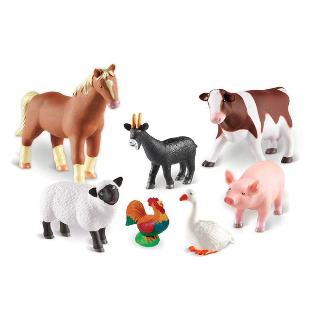 ANIMAL FARM PLAY SET TOY FOR TODDLERS AGE 18 MONTHS AND PLUS HORSE COW SHEEP PIG